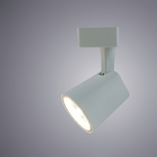 Трековый светильник Arte Lamp Amico A1810PL-1WH, арматура белая, плафон металл белый, 9х10 см - фото 1