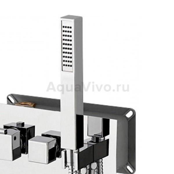 Смеситель RGW Shower Panels SP-44-03 для ванны с душем, встраиваемый, термостатический, цвет хром