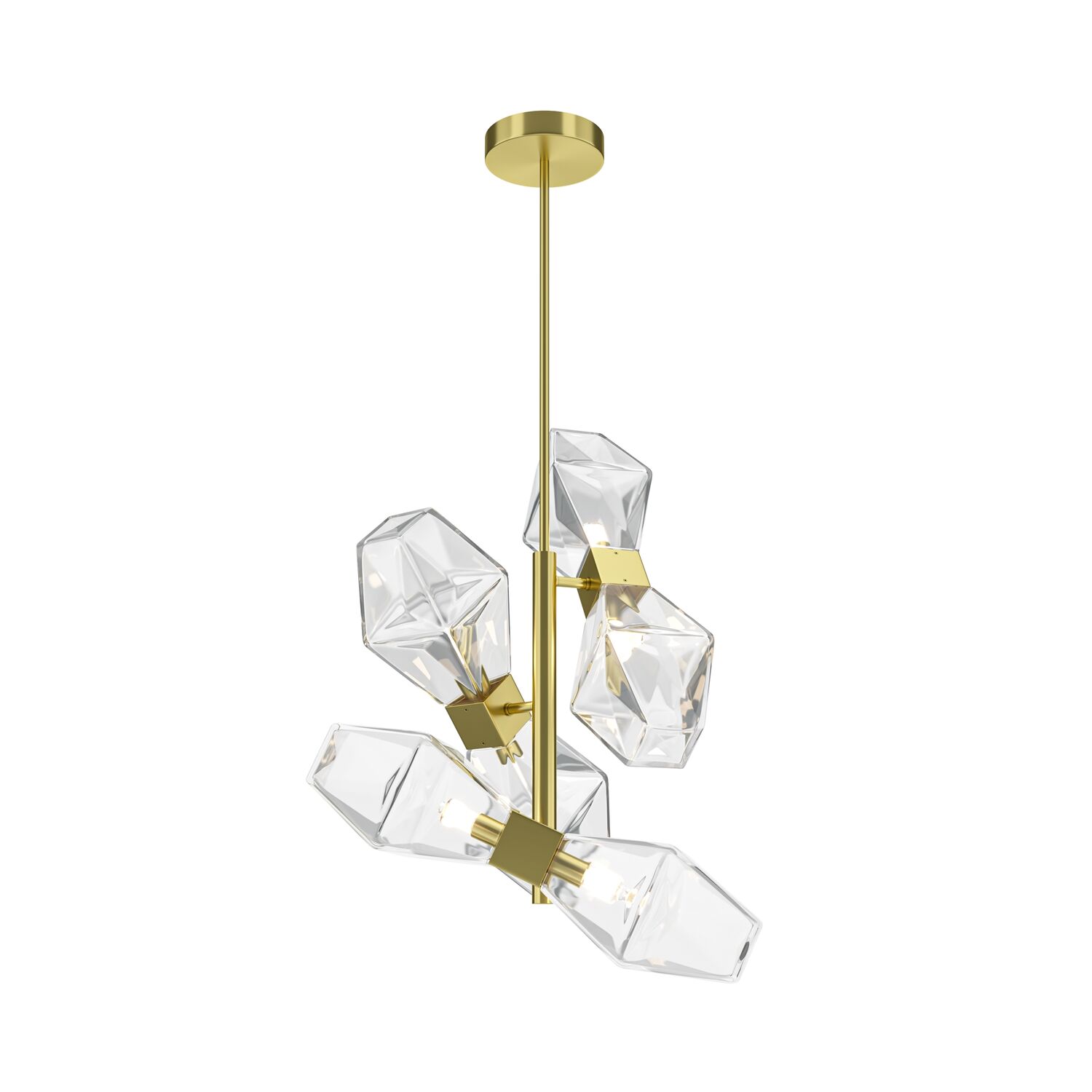 Подвесной светильник Maytoni Cocktail time MOD325PL-06G1, арматура золото, профиль стекло прозрачное