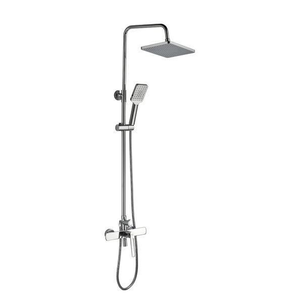 Душевая стойка Boch Mann Chika BM8601, с верхним душем, смесителем, цвет хром