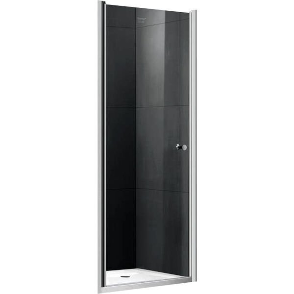 Душевая дверь Gemy New Rockcoco S03190C 100x190, стекло прозрачное, профиль хром