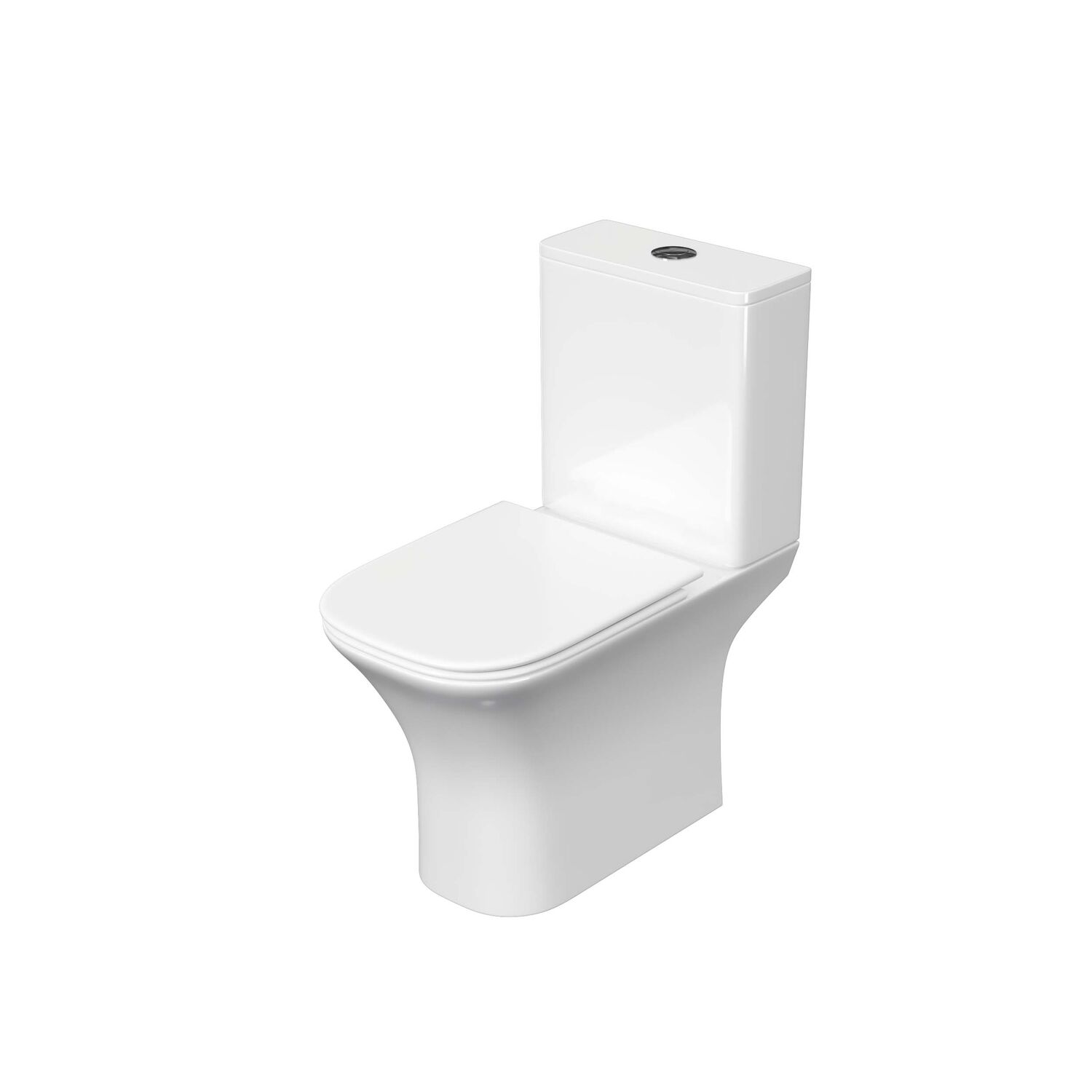 Унитаз Акватек Optima Square AQ4411-00 напольный, безободковый, с сиденьем микролифт, цвет белый