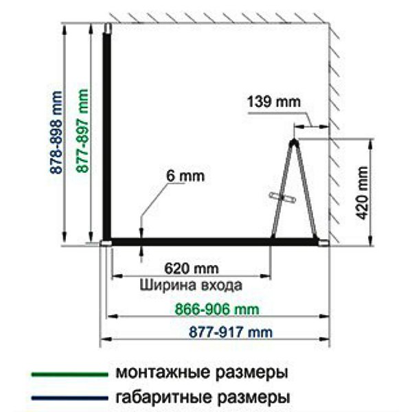 Душевой уголок WasserKRAFT Weser WasserSchutz 78F03 90x90, стекло прозрачное, профиль серебристый