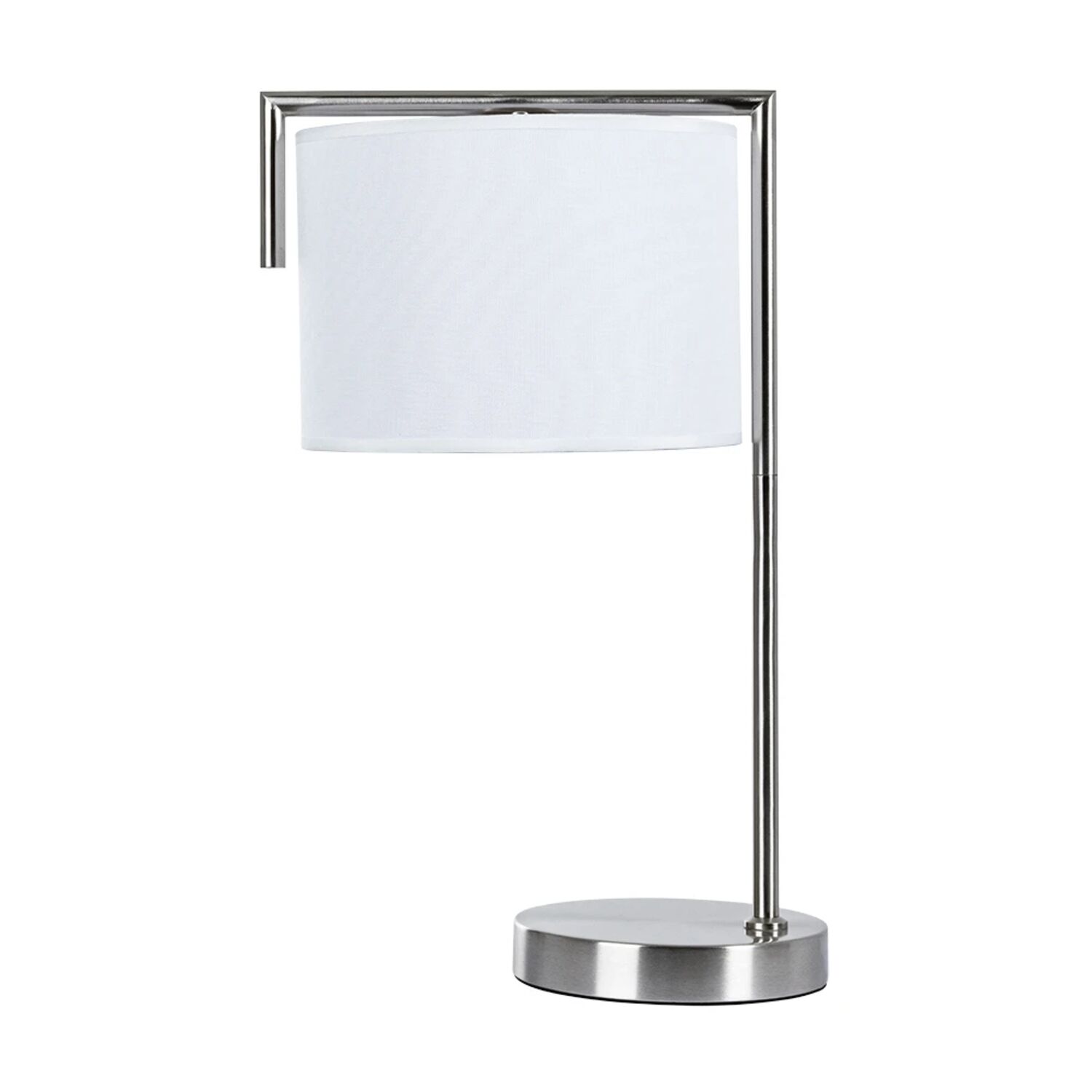 Декоративная настольная лампа Arte Lamp Aperol A5031LT-1SS, арматура матовое серебро, плафон ткань белый