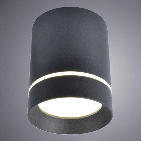 Точечный светильник Arte Lamp Elle A1909PL-1BK, арматура черная, плафон пластик черный, 8х8 см - фото 1