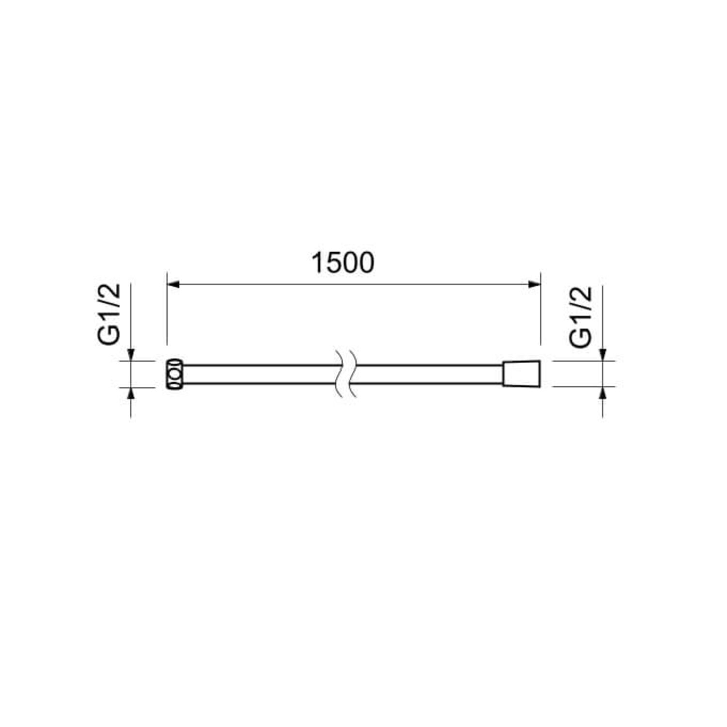 Душевой шланг Акватек AQ2105BGM, нержавеющая сталь, 150 см, цвет оружейная сталь - фото 1