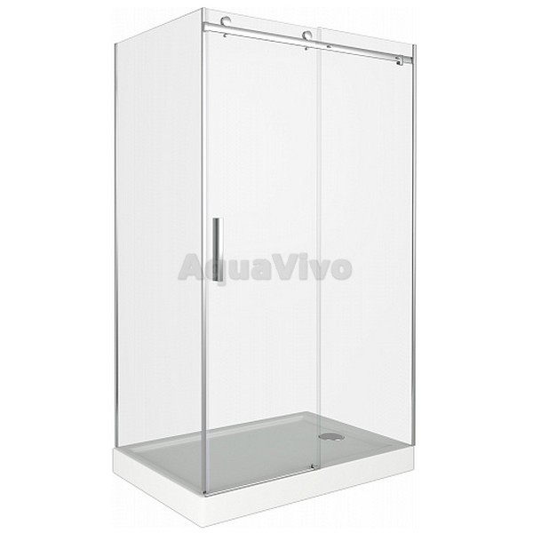 Душевой уголок Good Door Galaxy WTW+SP-C-CH 110x90, стекло прозрачное, профиль хром