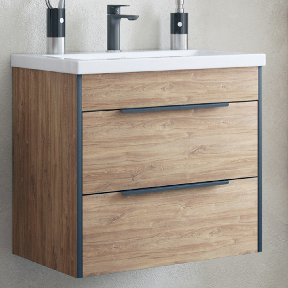 Мебель для ванной Corozo Форест 60 Z2, подвесная/напольная, цвет дуб канзас коричневый - фото 1