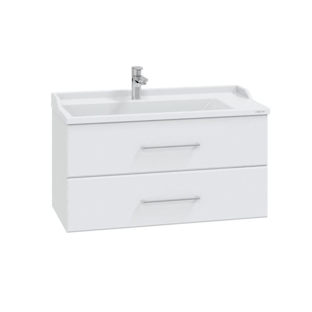 Тумба под раковину Санта Омега 100 подвесная, с ящиками, цвет белый - фото 1