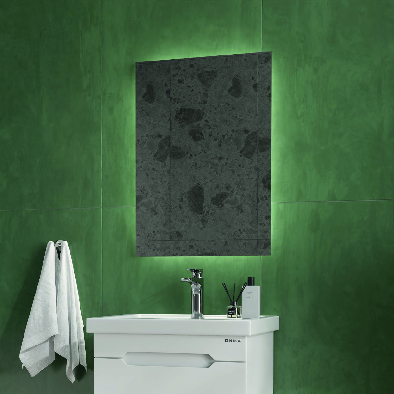 Мебель для ванной Оника Айленд 60, напольная, цвет белый