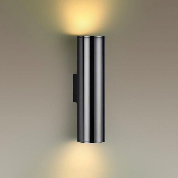 Бра Odeon Light Dario 4245/2WB, арматура черная, плафон металл черный