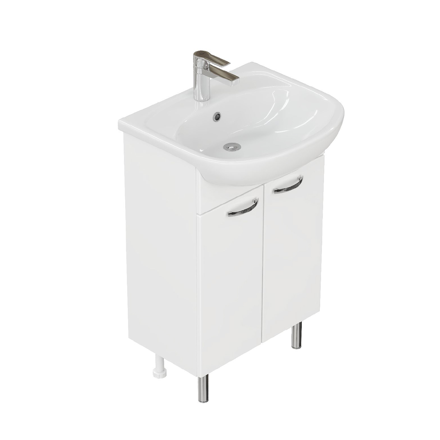 Мебель для ванной Оника Коралл 60, цвет белый