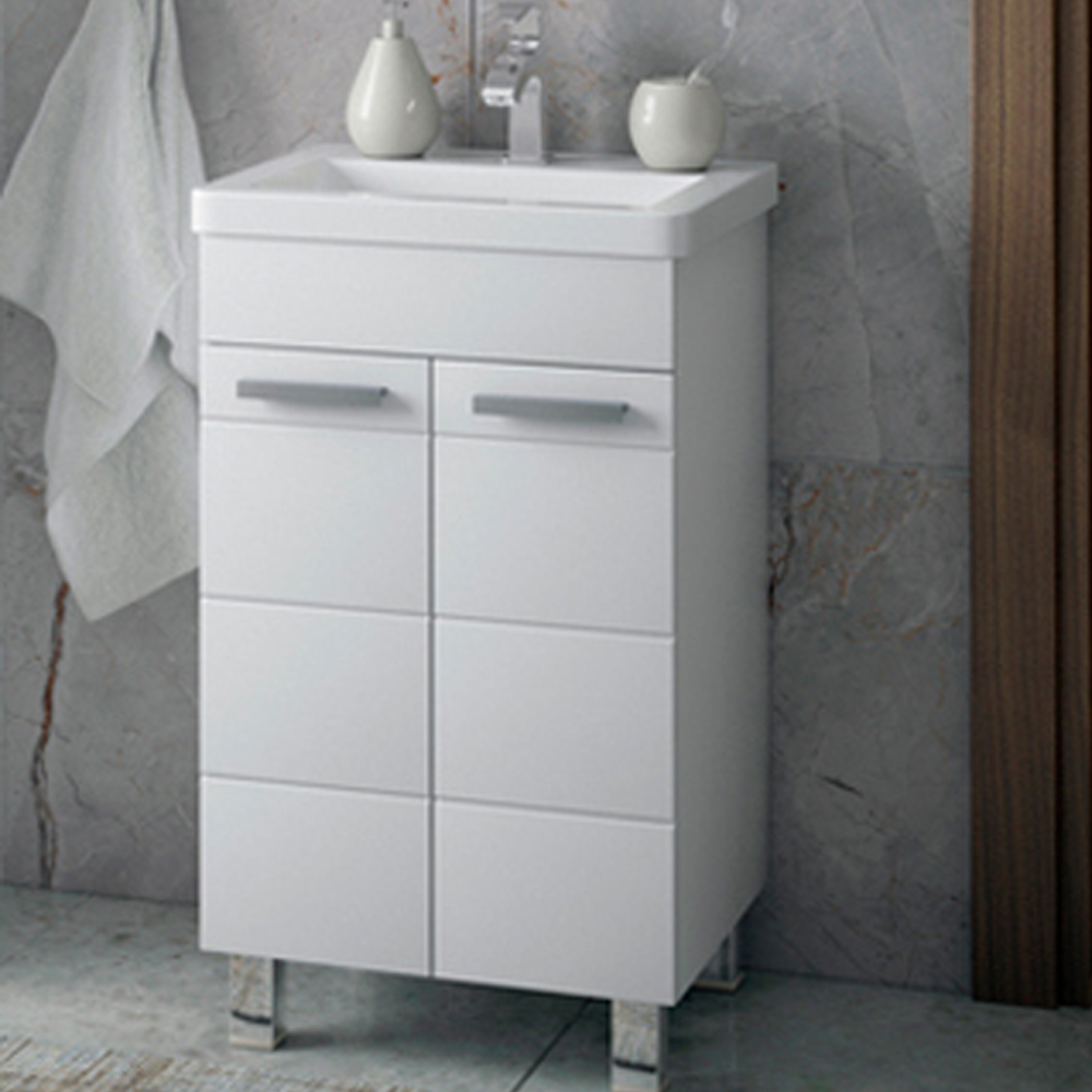 Тумба для раковины Corozo Денвер 50, цвет белый