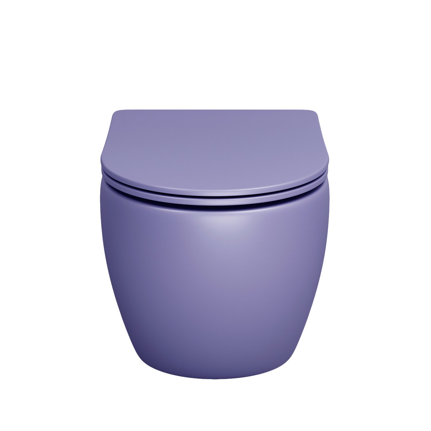 Унитаз Grossman Color GR-4411 LIMS подвесной, безободковый, с сиденьем микролифт, цвет фиолетовый матовый - фото 1