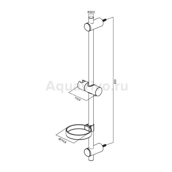 Душевая штанга AM.PM Spirit F0370000