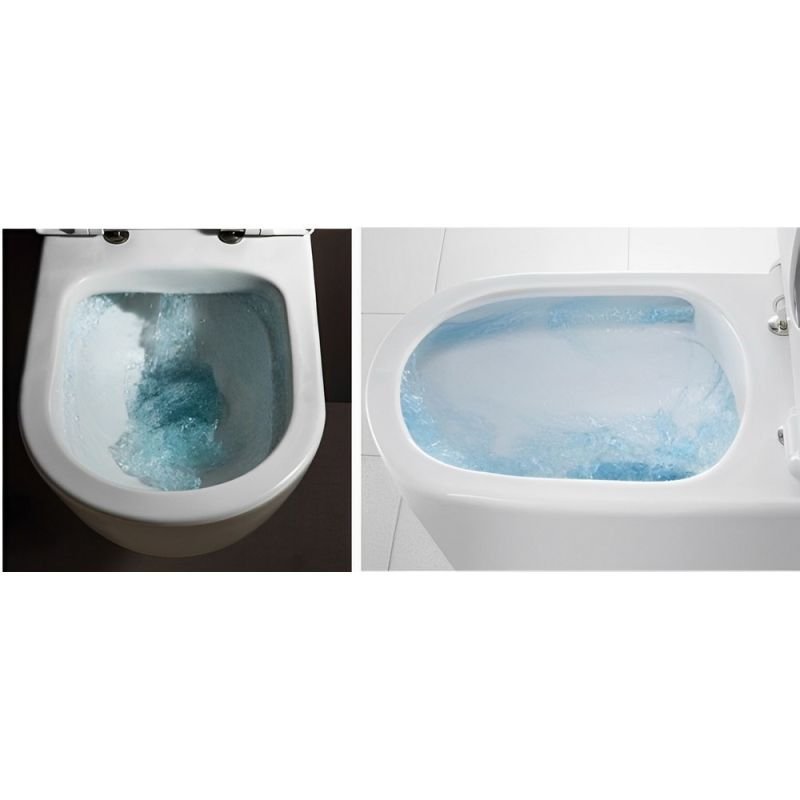 Унитаз CeruttiSPA Tanaro Aria MB CT9238 подвесной, безободковый, с сиденьем микролифт, цвет черный матовый - фото 1