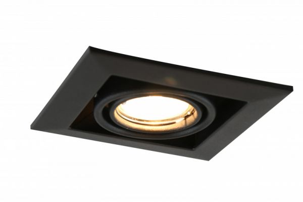 Точечный светильник Arte Lamp Cardani Piccolo A5941PL-1BK, арматура черная, 13х13 см