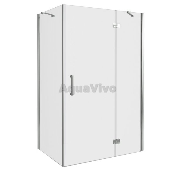 Душевой уголок Good Door Saturn WTW+SP-C-CH-R 140x80, стекло прозрачное, профиль хром, правый