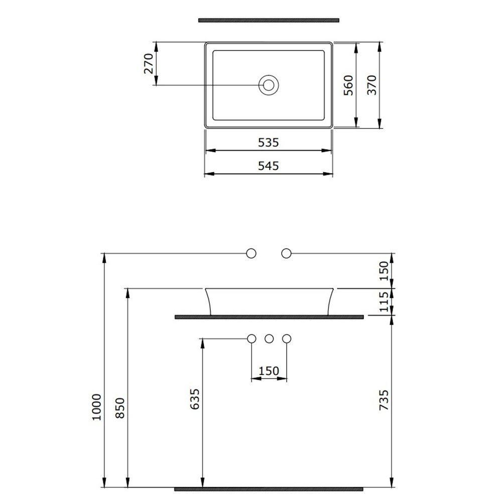 Раковина Berges Ego SL 181069 накладная, 55x38 см, цвет серый матовый - фото 1