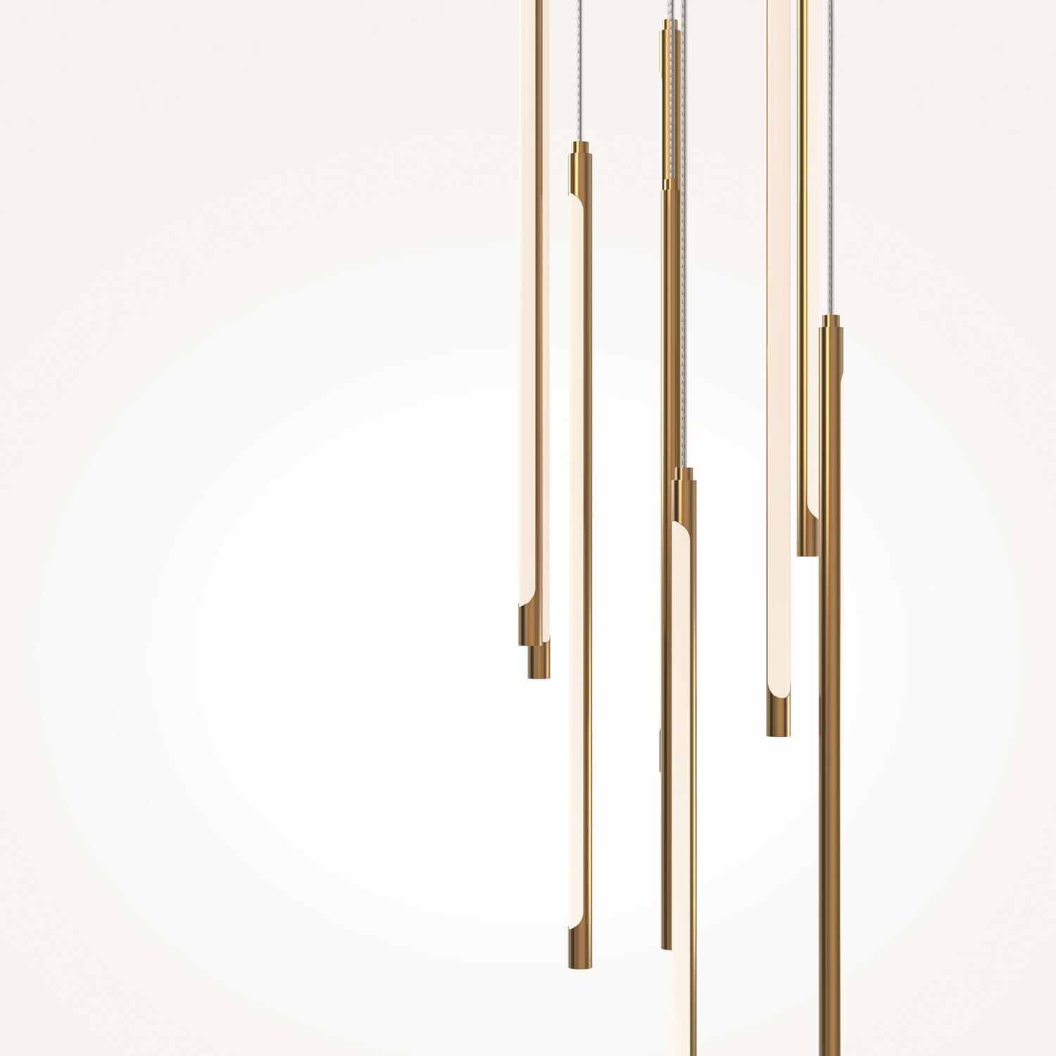 Подвесной светильник Maytoni Light stick MOD236PL-L54BS3K, арматура латунь, плафон акрил белый - фото 1
