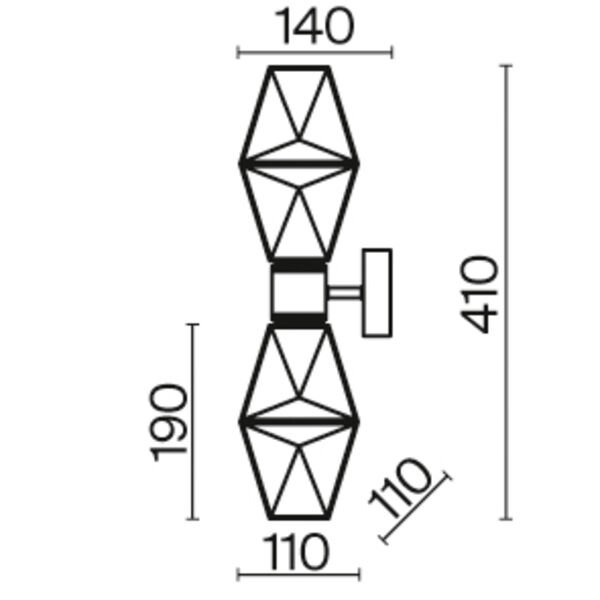 Бра Maytoni Coctail Time MOD325WL-02G, арматура золото, плафон стекло прозрачное - фото 1