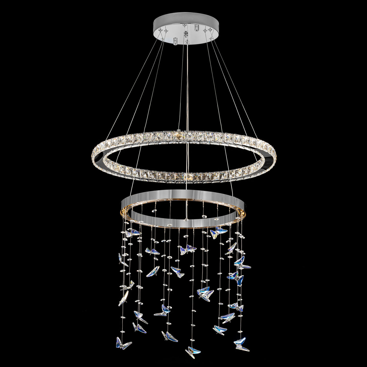 Подвесная люстра Citilux Etera CL322060, арматура хром - фото 1