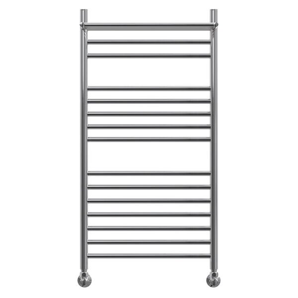 Полотенцесушитель Point П14 50x100 водяной, с полкой, цвет хром