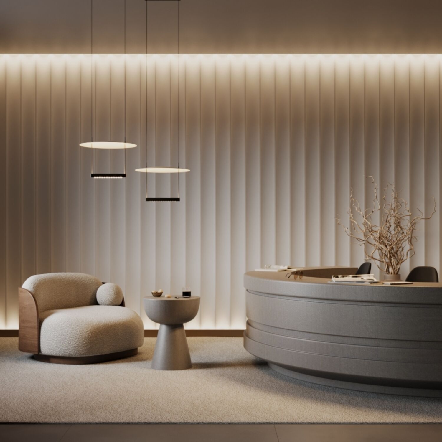Подвесной светильник Maytoni Ambience MOD280PL-L23B3K1, арматура черная, плафон металл белый - фото 1