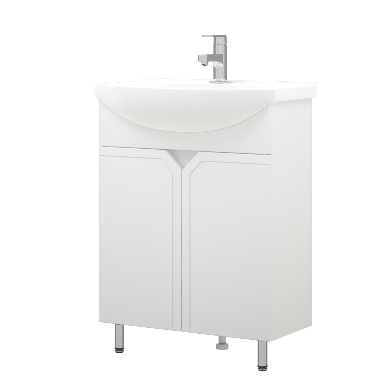 Тумба под раковину Corozo Сириус 65, цвет белый - фото 1