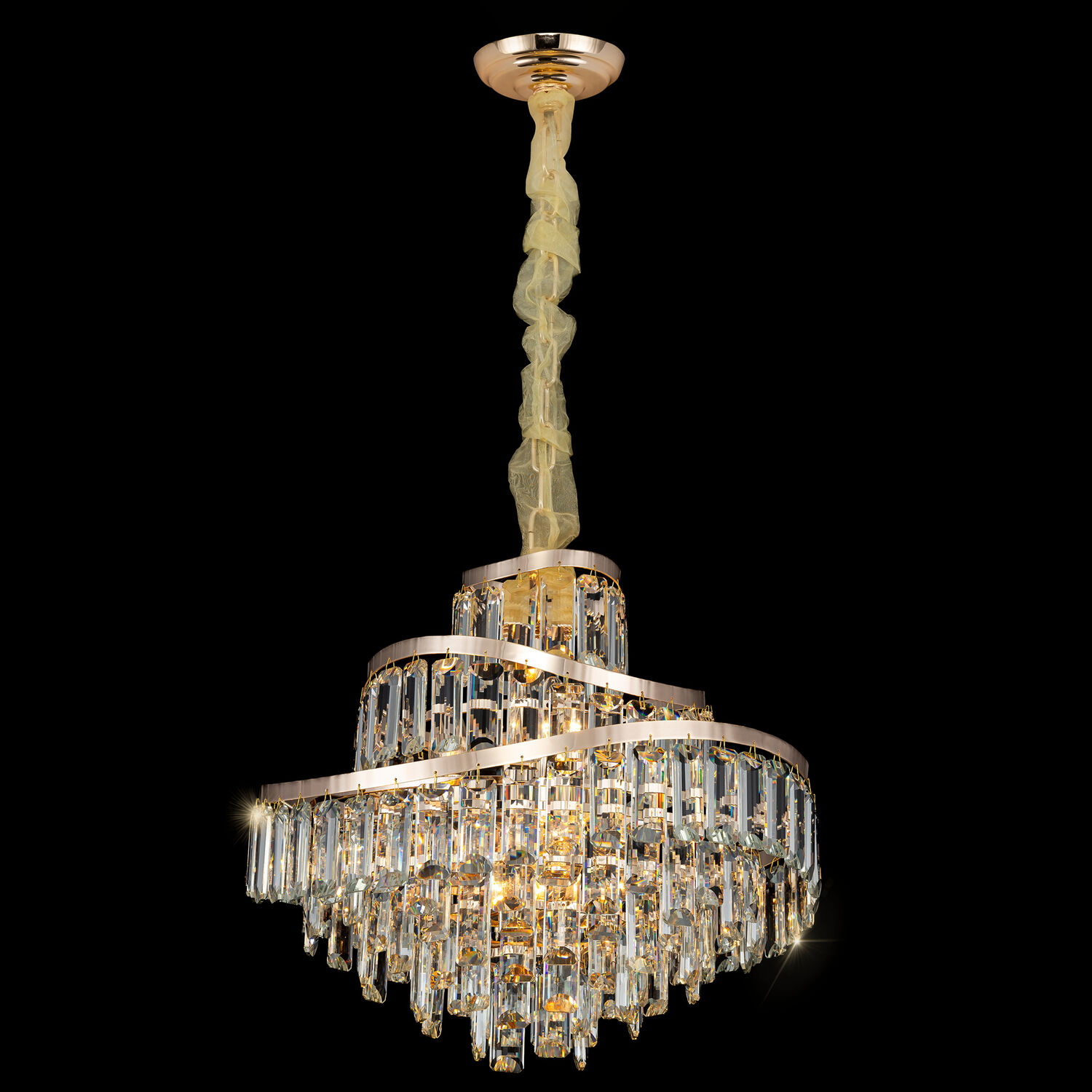 Подвесная люстра Citilux Naiad CL315152, арматура золото - фото 1