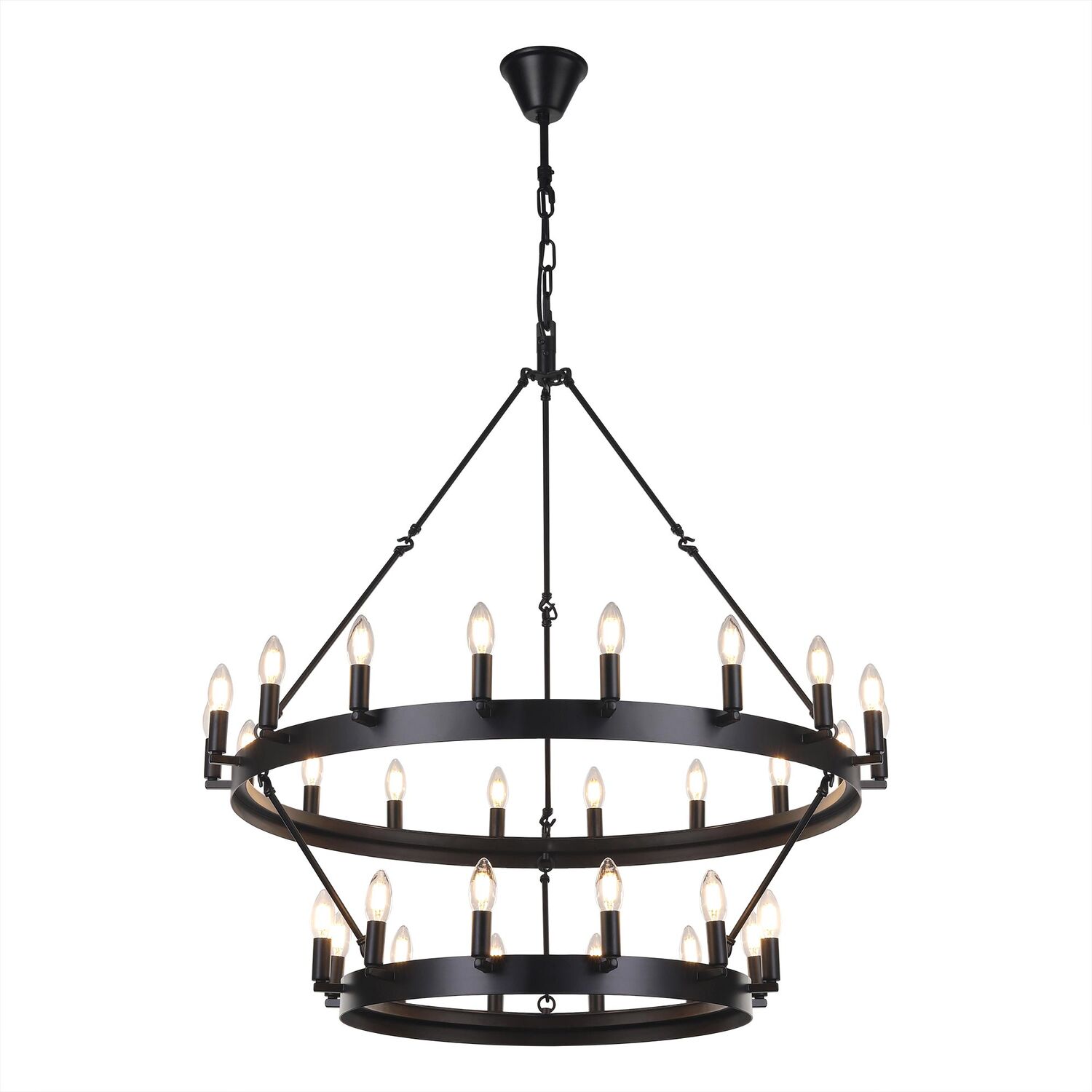 Подвесная люстра Citilux Смитсон CL470230, арматура черная