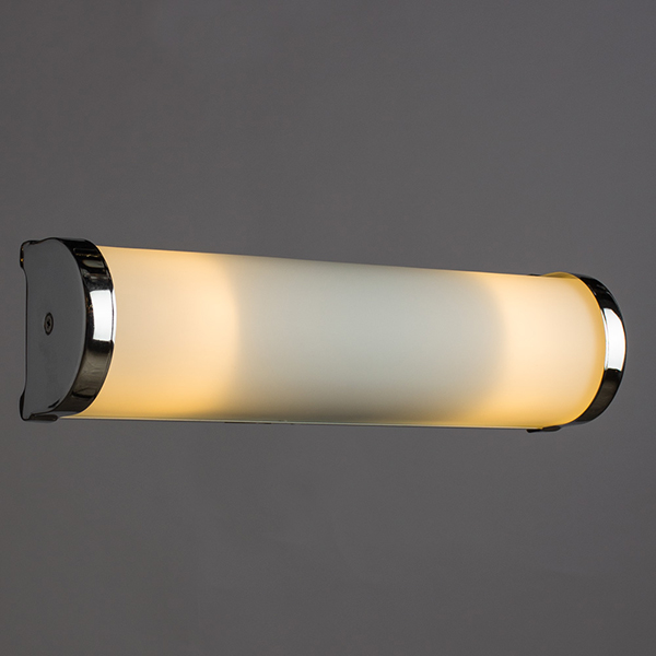 Настенный светильник Arte Lamp Aqua A5210AP-2CC, арматура хром, плафон стекло белое, 32х9 см