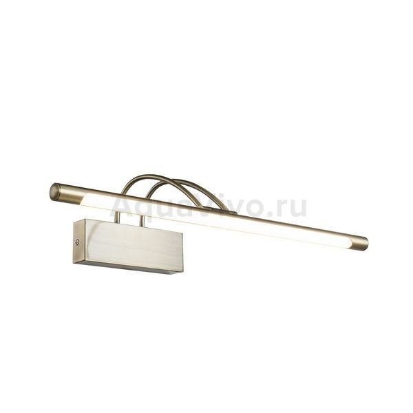 Подсветка для зеркала Maytoni Finelli MIR004WL-L12BZ, арматура цвет бронза, плафон стекло, цвет белый