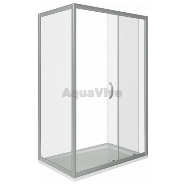 Душевой уголок Good Door Infinity WTW+SP-C-CH 110x100, стекло прозрачное, профиль хром - фото 1