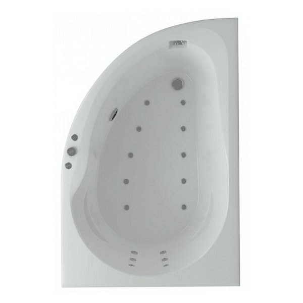 Акриловая ванна Акватек Вирго 150х100, правая, цвет белый