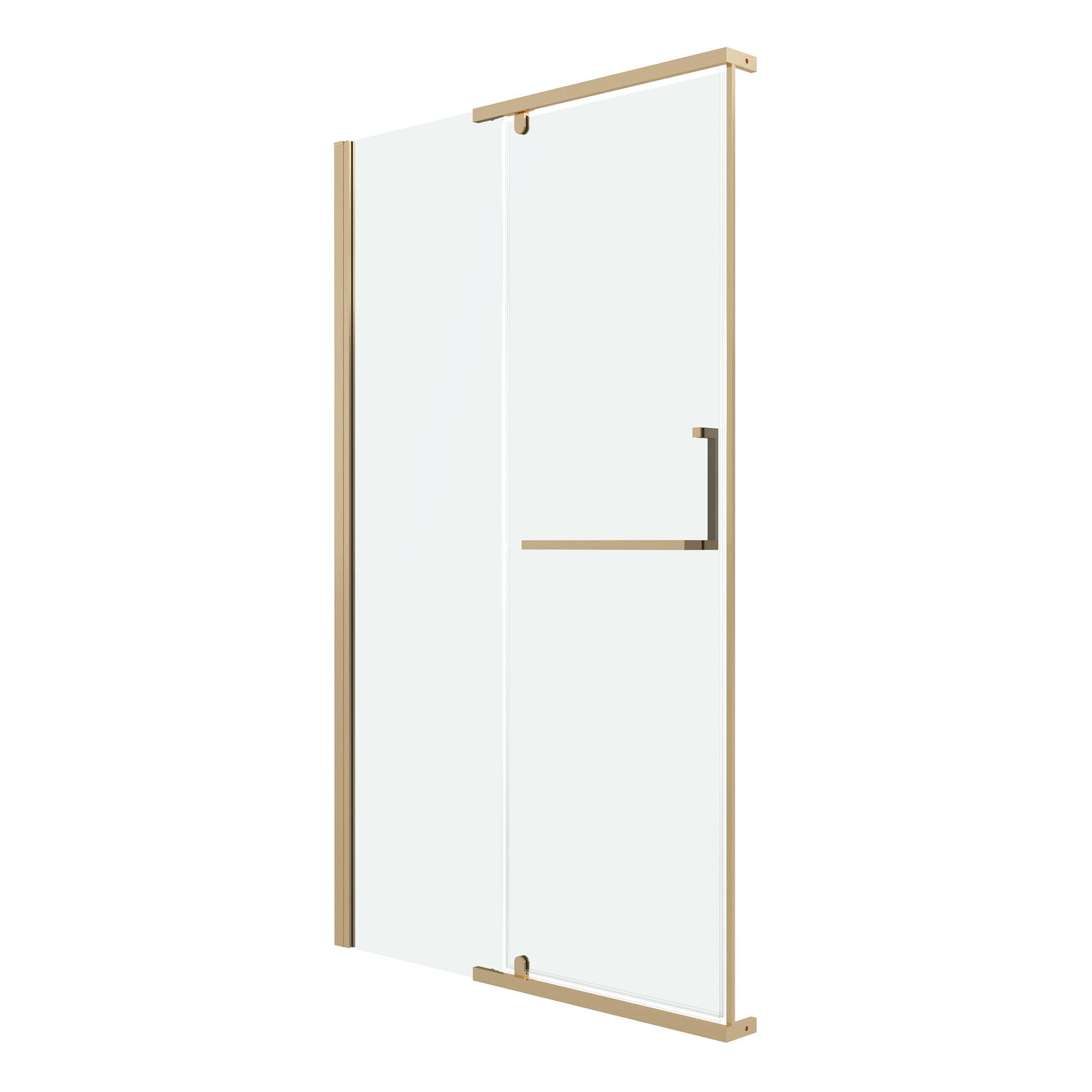 Душевая дверь Grossman Pragma 100.K33.03.120.32.00 120х195, стекло прозрачное, профиль золото сатин
