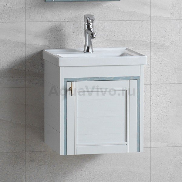 Мебель для ванной River Amalia 40, цвет белый / голубой