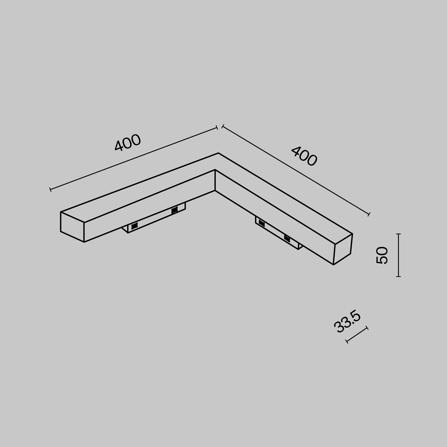 Трековый светильник Maytoni Basis Angle TR078-2-24W4K-W, арматура белая    - фото 1