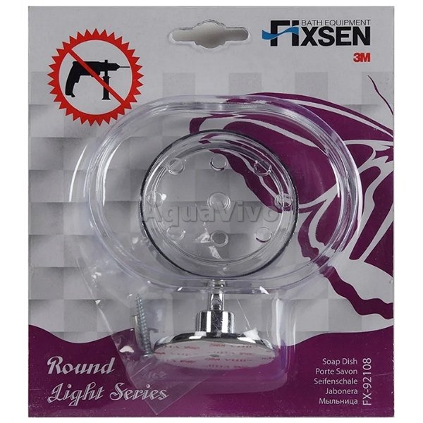 Мыльница Fixsen Round FX-92108 с держателем