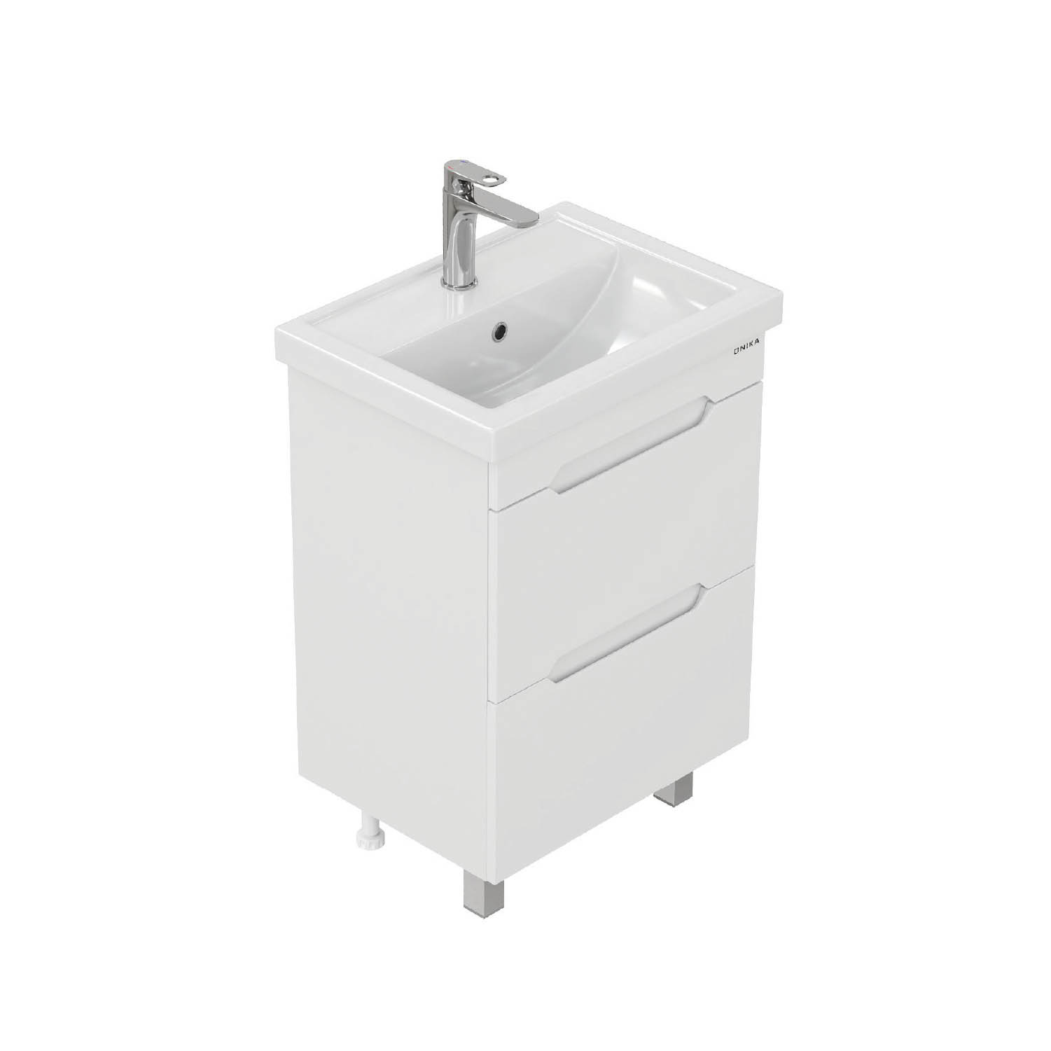 Тумба под раковину Оника Айленд 60, напольная, цвет белый - фото 1