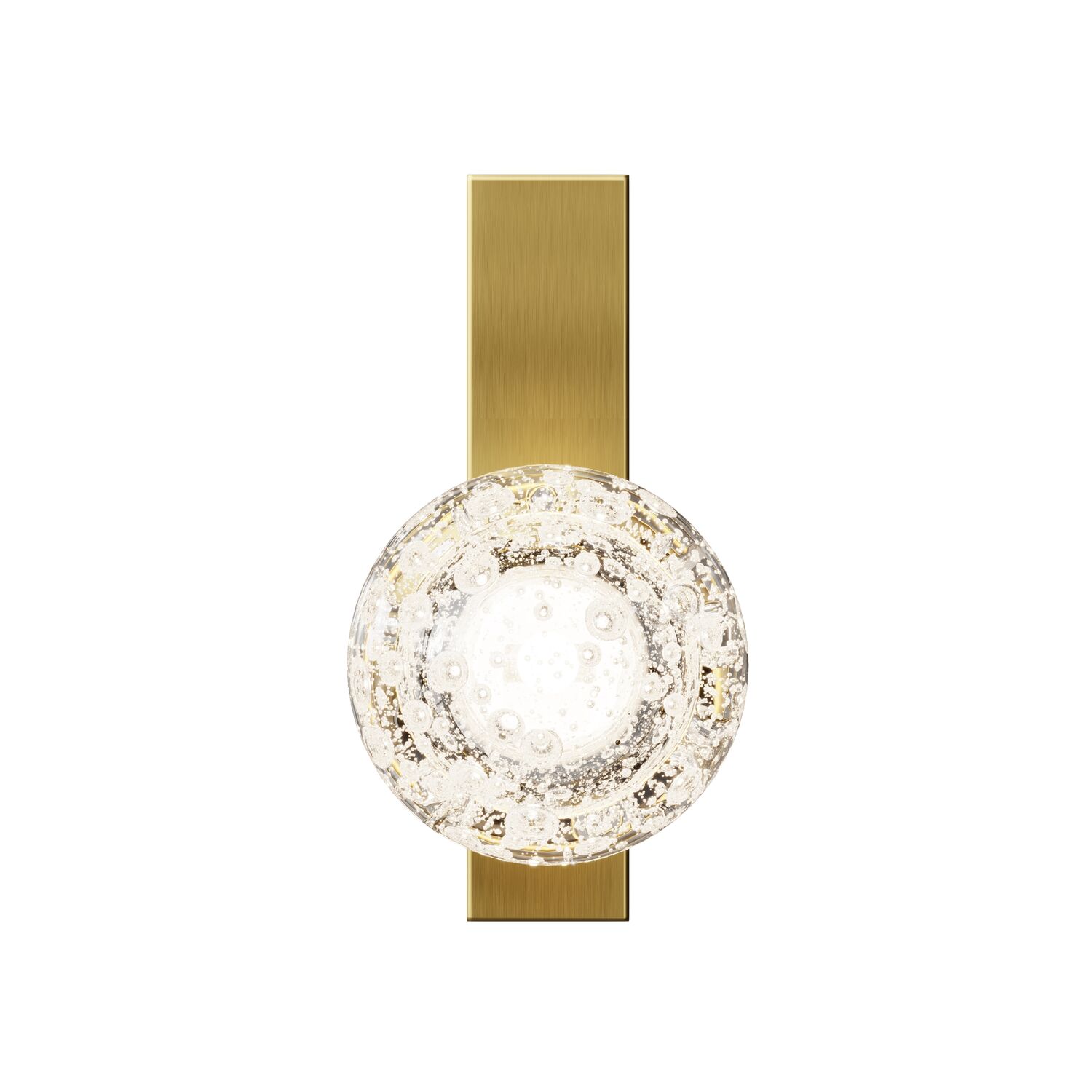 Бра Maytoni Lunella MOD470WL-01BS, арматура латунь, профиль стекло прозрачное