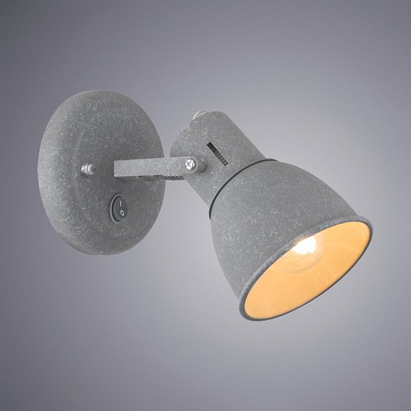 Спот Arte Lamp Jovi A1677AP-1GY, арматура серая, плафон металл серый, 9х19 см