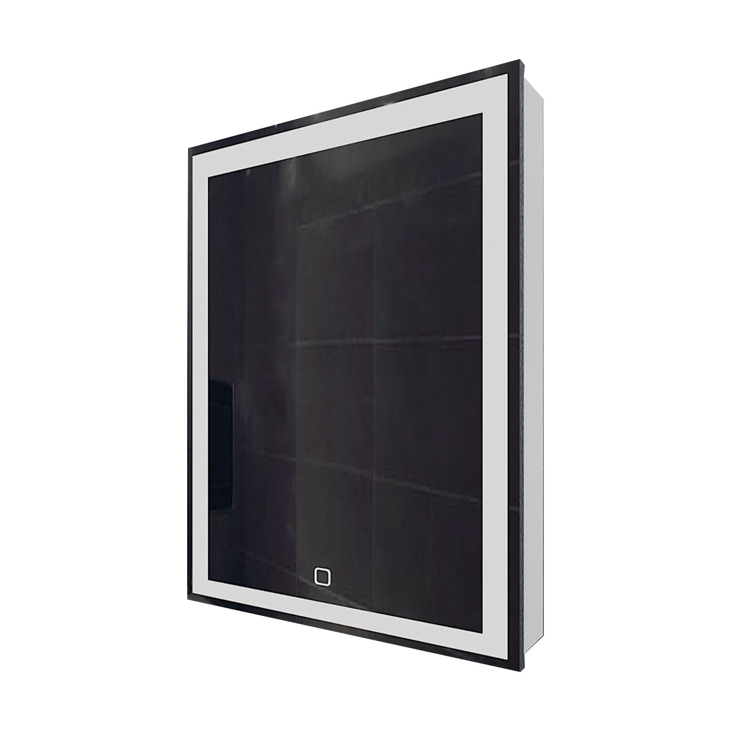 Шкаф-зеркало Mixline Минио 60x80, левый, с подсветкой, цвет белый