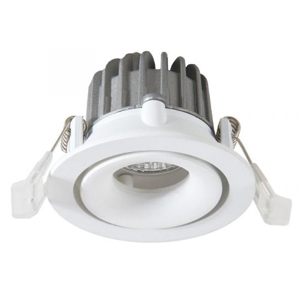 Точечный светильник Arte Lamp Apertura A3310PL-1WH, арматура белая, 11х11 см