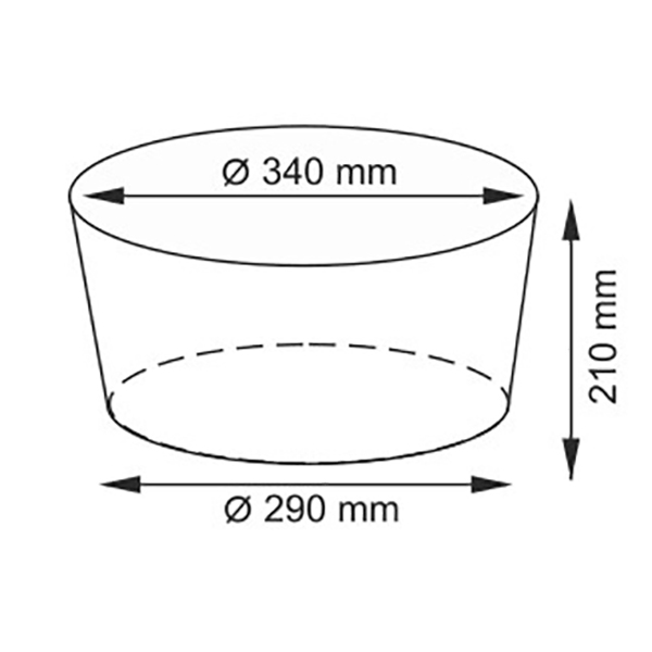 Корзина для белья WasserKRAFT Donau WB-530-L, плетеная, с крышкой, 34 см, цвет темно-коричневый / белый