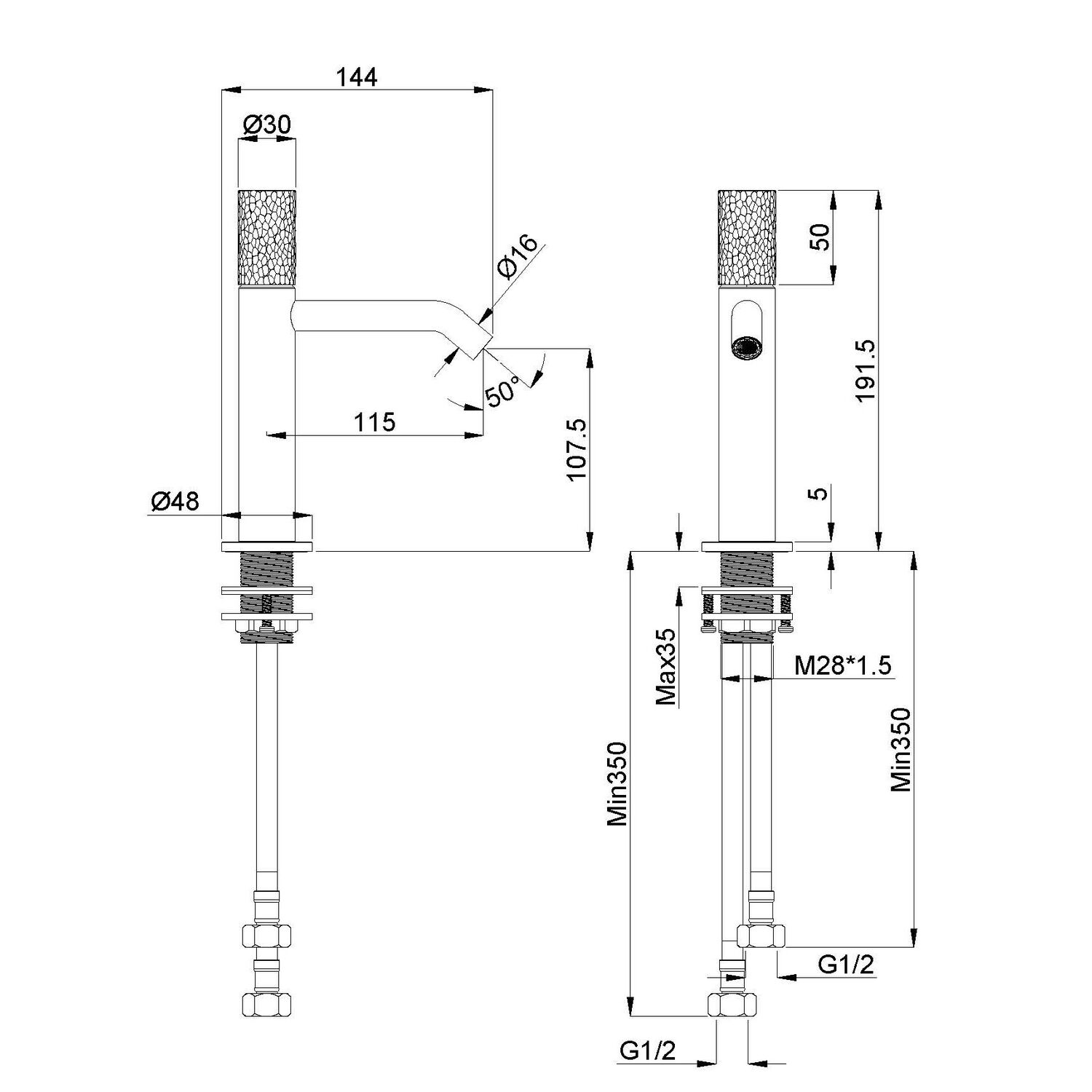 Смеситель Vincea Aura VBF-6AU1CH для раковины, цвет хром - фото 1