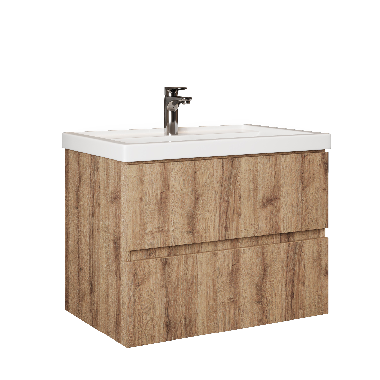 Тумба под раковину Оника Дарон 80, цвет дуб крафт золотой - фото 1