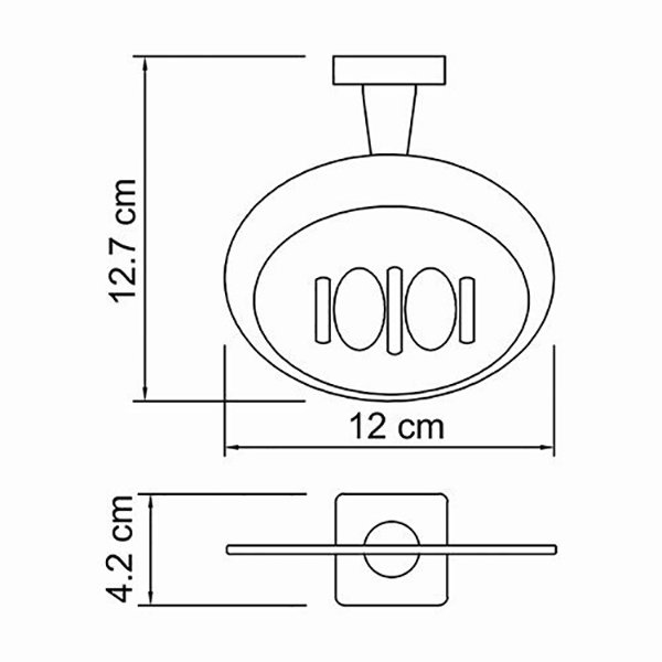 Мыльница WasserKRAFT Lippe K-6569, цвет хром