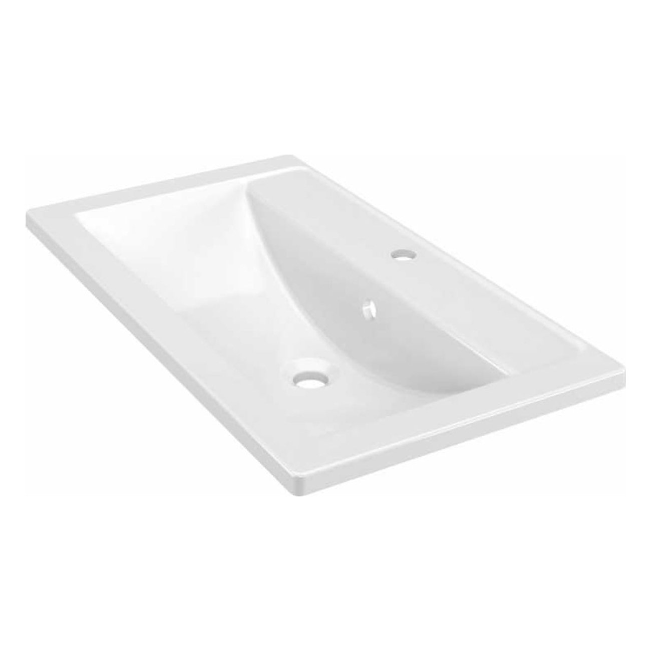 Мебель для ванной Mixline Камелия 80, цвет белый / дуб вотан - фото 1
