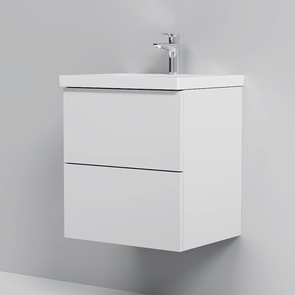 Тумба под раковину AM.PM Gem 50 подвесная, цвет белый глянец